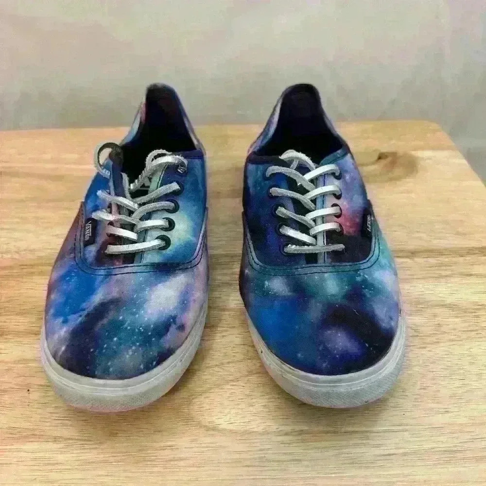 Vans Cosmic Space Galaxy Sneaker Shoes Purple Lace Up - Unisex‎ Sizes M5.5 W7